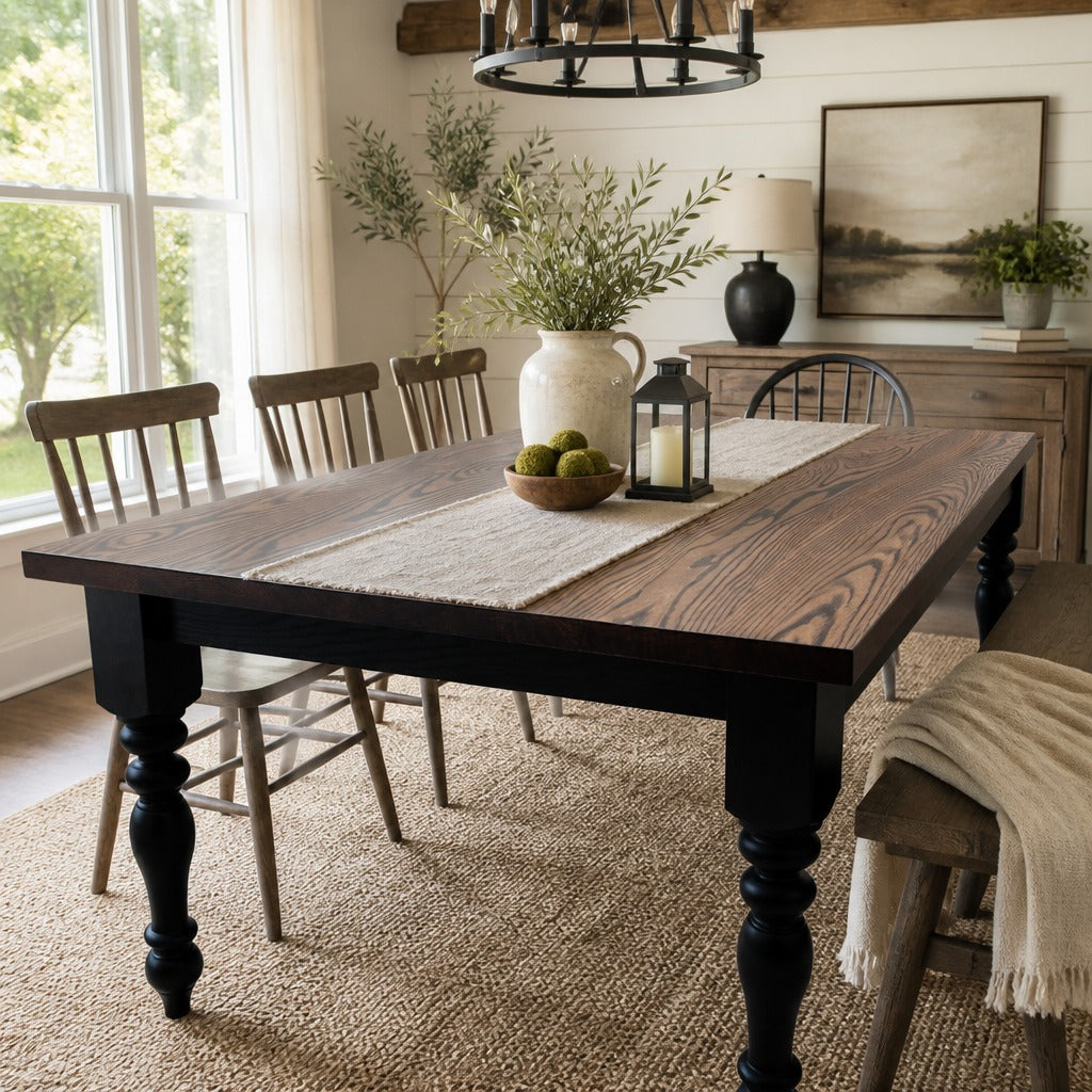 Wood Turned Leg Tables